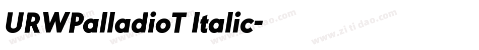 URWPalladioT Italic字体转换